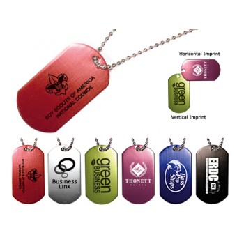 Dog Tags Aluminum 23 Inch Chain